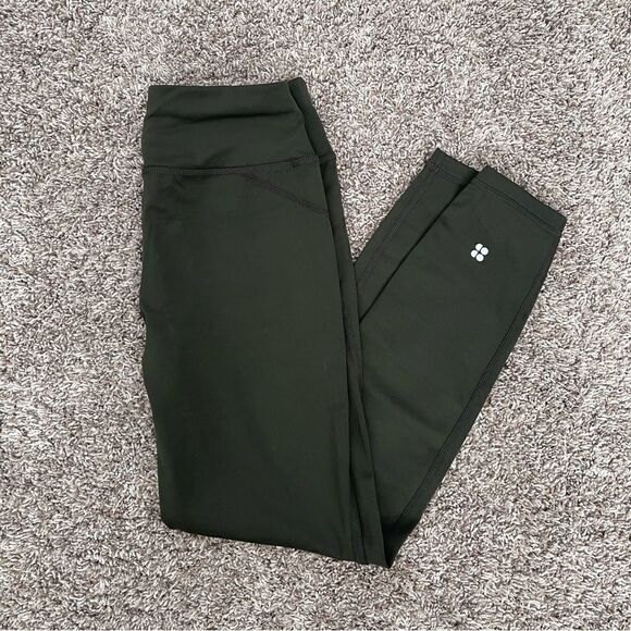 sweaty betty anthropologie all day 7/8 24” leggings army green size XS - Picture 6 of 8